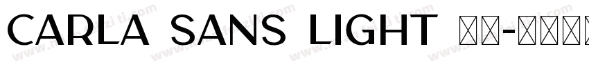 CARLA SANS LIGHT 字体字体转换